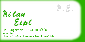 milan eipl business card